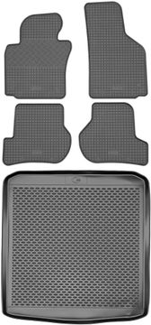 Škoda Octavia Hatchback (Liftback) od 2004-2013. Set komplet - gumene podnice za automobil + podloga za prtljažnik