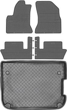 Citroen C4 Picasso I minivan od 2006-2013. Set - gumeni podmetači za automobil i prostirka za prtljažnik