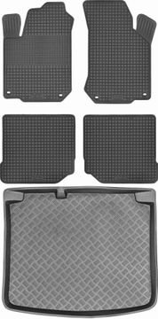 Volkswagen Golf IV Hatchback od 1998-2003. Set - gumirani tepisi za automobil i tepih za prtljažnik