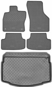 Volkswagen Golf VII Hatchback od 2012-2020. Zestav - gumeni tepisi za automobil + tepih za prtljažnik