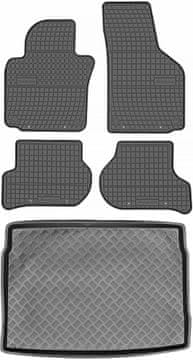 Volkswagen Golf V Hatchback od 2003-2009. Zestav - gumirani tepisi za automobil + prostirka za prtljažnik
