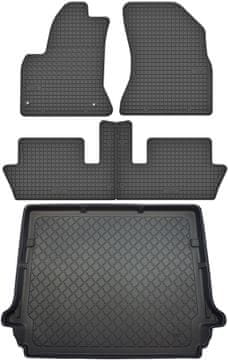 Citroen C4 Grand Picasso I KOMBI od 10/2006-08/2013 SET - gumene patosnice za auto + patosnica za prtljažnik