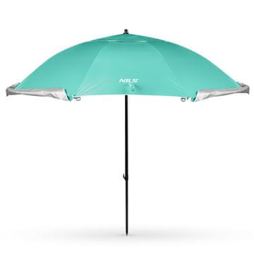 Northix Suncobran za plažu, vjetrobran 2-u-1 XXL 240 cm zeleni