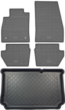 Ford Fiesta VIII Hatchback (5 vrata) od 07.2017. komplet - gumeni tepisi za automobil i tepih za prtljažnik