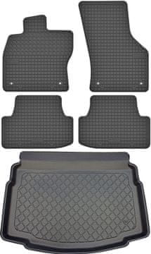 Volkswagen Golf VII hatchback od 10.2012-12.2019r. KOMPLET - gumene prostirke za automobil + prostirka za gepek