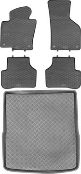 Volkswagen Passat B6 karavan od 2005-2010. Set – gumeni podmetači za automobil + tepih za prtljažnik