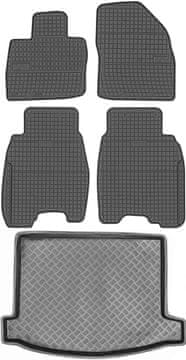 Honda Civic VIII hatchback od 2006-2011. Zestaw - gumirani podovi za automobil + tepih za prtljažnik