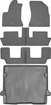 Citroen C4 Picasso od 2006. do 2013. Komplet – gumene prostirke za automobil i mata za prtljažnik
