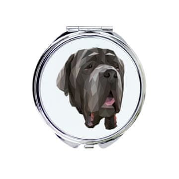 Napuljski mastif, Napuljski mastif, Mastino napoletano - ogledalo s fotografijom i geometrijskim natpisom a