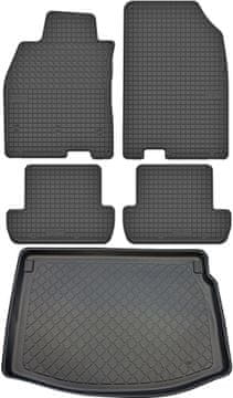 Renault Megane III Hatchback od 11.2008-12.2015. Set - gumeni podmetači za automobil + tepih za prtljažnik