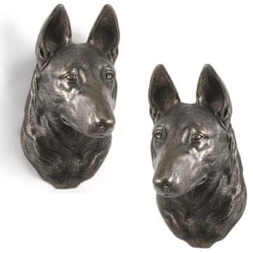 Belgijski ovčar Malinois - statua psa, viseća bista, jedinstveni ukras za ljubitelje pasa tvrtke
