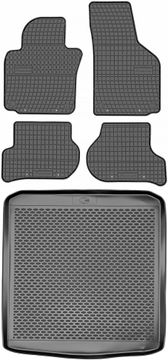 Škoda Octavia II Liftback / Karavan od 2004-2013. Set - gumeni tepisi za automobil i tepih za prtljažnik