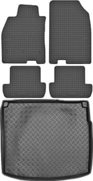 Renault Megane III Kombi od 2008-2015. Set gumenih podnica za automobil i tepih za prtljažnik