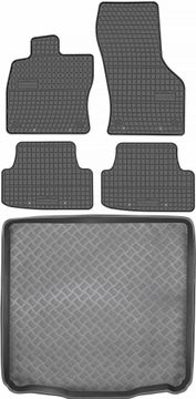 Volkswagen Golf VII Karavan od 2012-2020. set - gumeni podmetači za automobil + otirač za prtljažnik