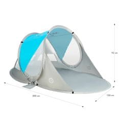 Northix Pop Up šator za plažu, plavi, UV zaštita