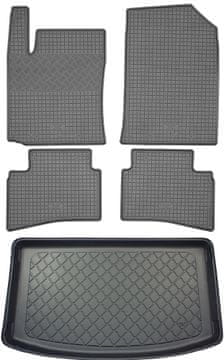 Kia Rio IV Hatchback (5 vrata) od 02.2017. ZESTAV - gumene prostirke za automobil + prostirka za prtljažnik