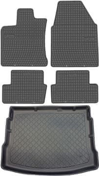 Nissan Qashqai I Crossover od 02.2007-01.2014r. Set - gumeni podmetači za automobil + tepih za prtljažnik