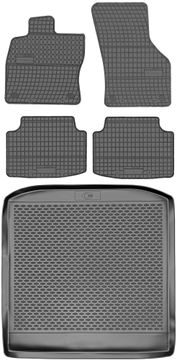 Skoda Octavia III karavan od 2013-2019., set gumenih podmetača za automobil i tepih za prtljažnik