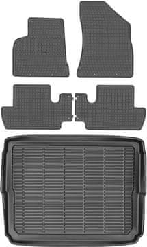Peugeot 3008 Crossover od 2009.-2016. Komplet - set gumene prostirke za automobil + prostirka za prtljažnik