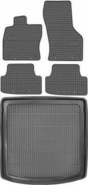Seat Leon III ST / Kombi od 2013.-2020. SET - gumene autotepihe + prostirka za prtljažnik