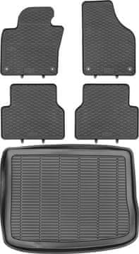 Volkswagen Tiguan I SUV od 2007-2015r. Zestaw - dywaniki gumowe za samochód i mata za prtljažnik