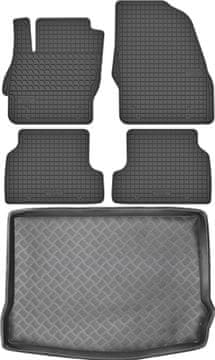 Ford Focus II Hatchback od 2004-2011. Set - gumeni podmetači za automobil i prostirka za prtljažnik