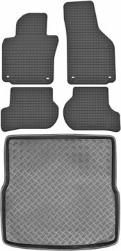 Volkswagen Golf V Kombi od 2003. do 2009. SET - gumene autotepihe + prostirka za prtljažnik