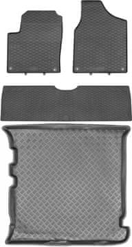 Seat Alhambra I Van od 1996-2010. Komplet - gumeni tepisi za automobil + tepih za prtljažnik