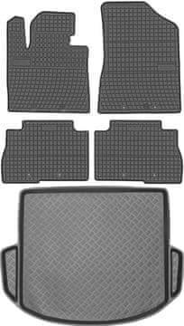 Komplet gumenih tepiha za Hyundai Santa Fe III SUV od 2012–2015. i tepih za prtljažnik