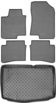 Hyundai i20 II Hatchback od 2014-2020. Set gumenih tepiha za automobil i tepih za prtljažnik