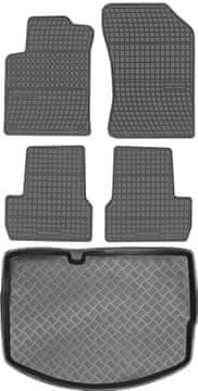 Citoren C3 II Hatchback od 2009-2016. Set - gumeni podmetači za automobil + tepih za prtljažnik