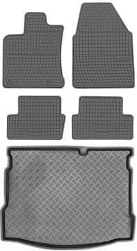 Nissan Qashqai Crossover od 2007-2013. Komplet - gumeni podmetači za automobil + prostirka za prtljažnik