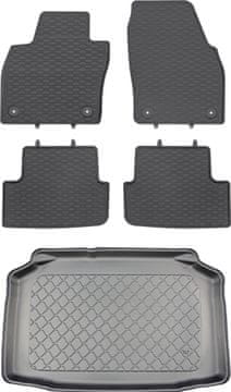 Audi A1 II GB Sportback Hatchback od 07.2018r. set - gumeni podmetači za automobil + mata za prtljažnik