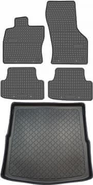Volkswagen Golf VII Karavan od 09.2013-06.2020, set gumenih tepiha za automobil i tepih za prtljažnik