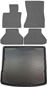 BMW X6 E71 SUV (5 vrata) od 06.2008-10.2014. set - gumeni podmetači za automobil + prostirka za prtljažnik