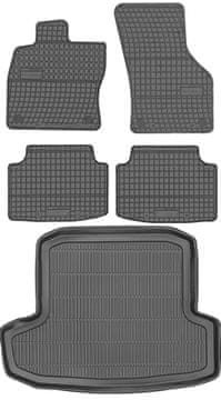 Skoda Octavia III Kombi od 2013-2020. Set – podnice od gume za automobil + tepih "za prtljažnik"Skoda Octavia III Kombi od 2013-2020. Set – gumeni pod Meta za automobil + prostirka za prtljažnik