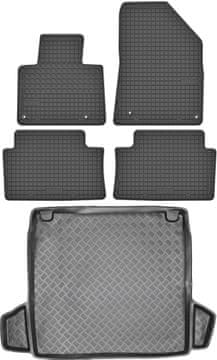 Citoren C5 II Sedan od 2008-2017. Set – gumeni tepisi za automobil + prostirka za prtljažnik