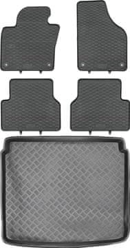 Volkswagen Tiguan I SUV od 2007-2016. Komplet – gumeni podlošci za automobil + tepih za prtljažnik