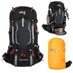 Northix Putni ruksak crni 30L + 10L - Proširivi ruksak