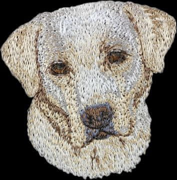 Labrador retriver - našitak u obliku psa, vezeni našitak, jedinstveni ukras za ruksak tvrtke