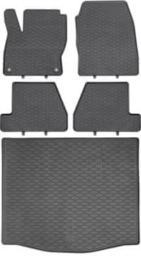 Ford Focus III Hatchback od 03.2011-08.2018. Zestav: gumeni tepisi za auto + prostirka za prtljažnik