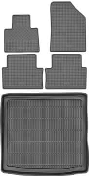 Citroen C5 II karavan od 2008.-2017. ZESTAW - gumene podloge za automobil i tepih za gepek
