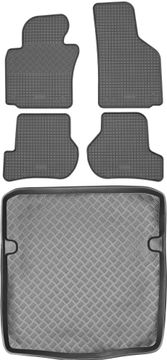 Škoda Octavia II Kombi od 2005-2008. Komplet - gumeni tepisi za automobil + prostirka za prtljažnik