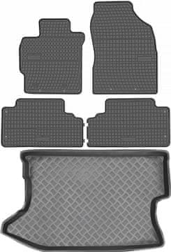 Toyota Auris Hatchback od 2011-2012. set - gumeni podmetači za automobil i tepih za prtljažnik