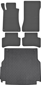 Mercedes C-Klasa W204 karavan 2007-2014. Set - gumeni tepisi za automobil i tepih za prtljažnik