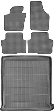 Volkswagen Sharan II VAN od 2010. Set: automobilski tepisi i prostirka za prtljažnik