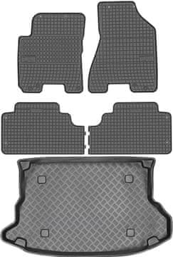 Hyundai Tucson I SUV od 2004-2010r. Set - gumeni tepisi za automobil i tepih za prtljažnik