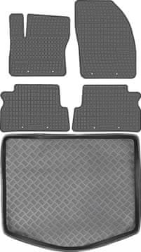 Ford C-Max I minivan od 2003.-2010. ZESTAW - gumene prostirke za auto + prostirka za prtljažnik