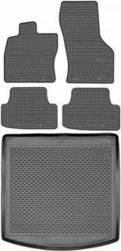 Seat Leon III karavan od 2013-2019. komplet - gumeni podmetači za automobil + prostirka za prtljažnik