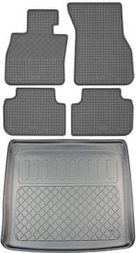 BMW 2 F44 Coupe (5 vrata) od 03.2020r. KOMPLET - gumeni tepisi za automobil + tepih za prtljažnik